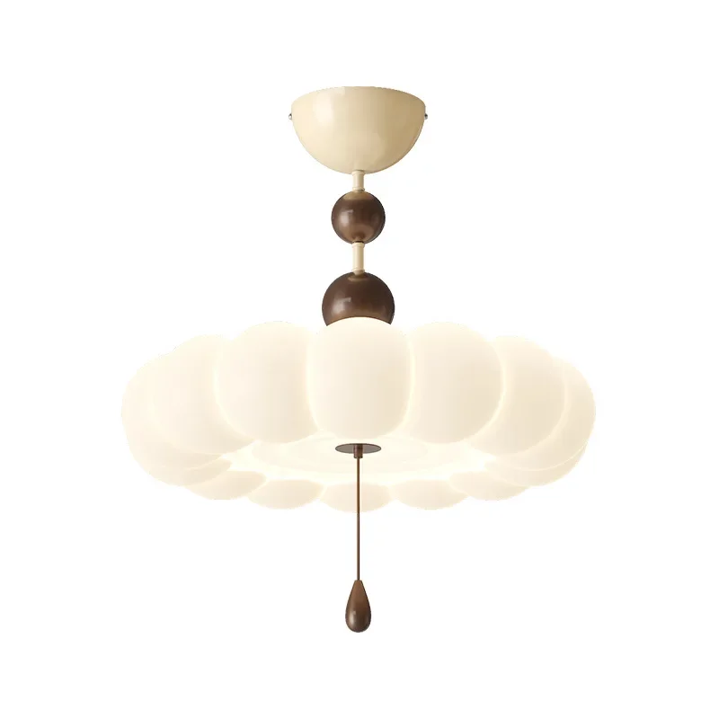 

French medieval cream wind bedroom light, ceiling light retro creative study warm romantic eye protection master bedroom room li