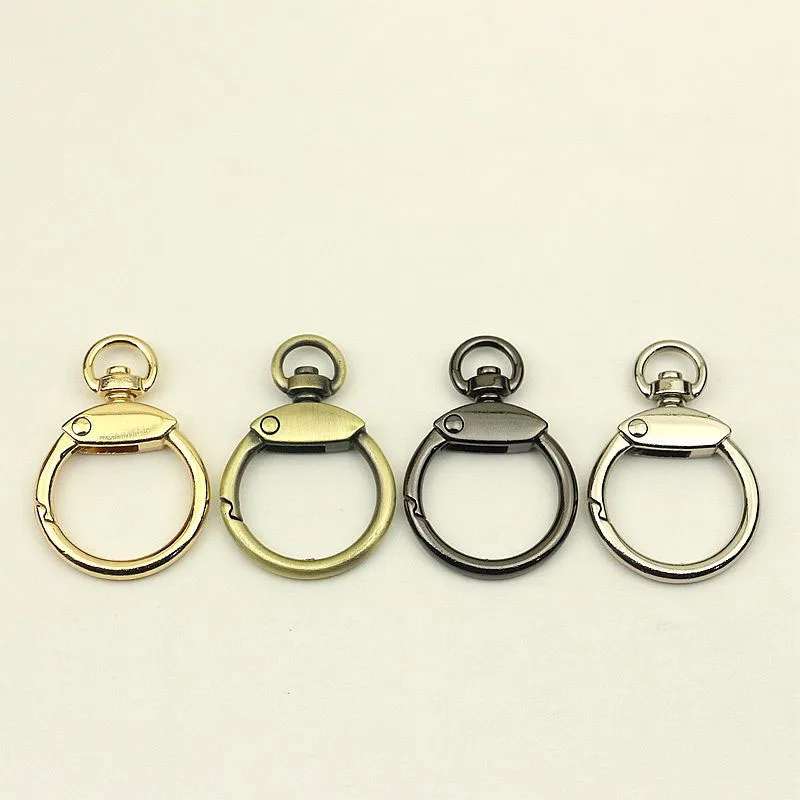 

20pcs 23mm Metal O Ring Buckles Keychain Spring Hook Buckle DIY Bag Decoration Hanging Jewelry Crafts Accessories