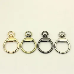 Hebillas de anillo redondo de Metal de 23mm, 20 piezas, llavero, gancho de resorte, hebilla, bricolaje, decoración de bolsas, joyería colgante, accesorios artesanales
