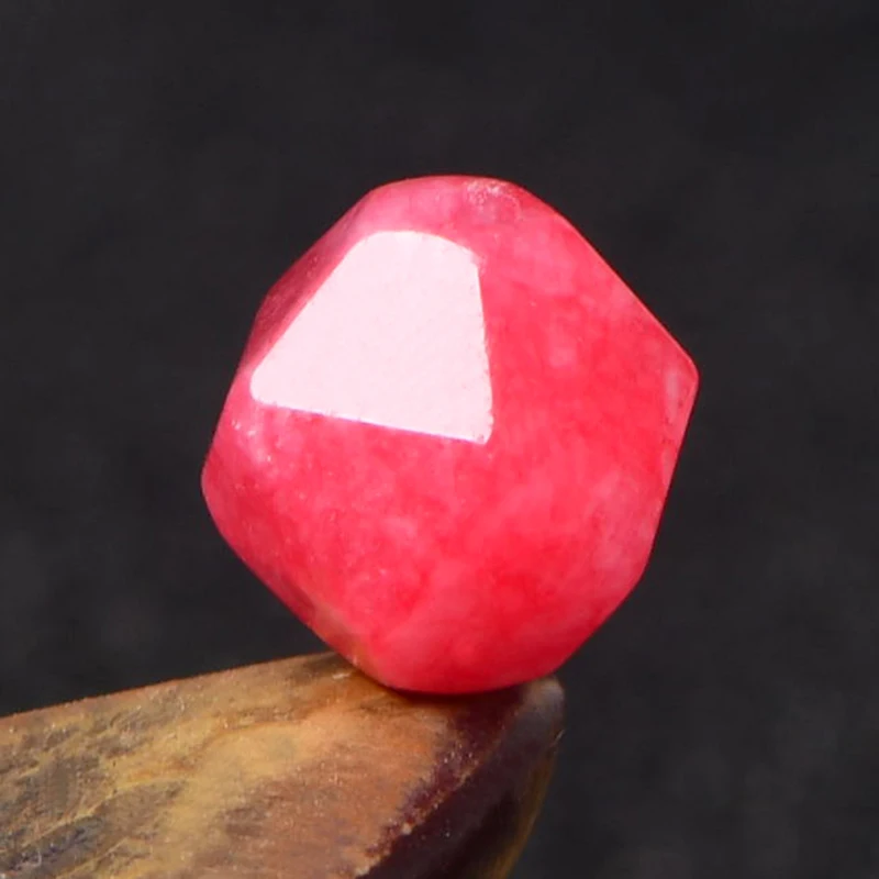 4A Natural Rose Red Chalcedony Single Bead DIY Beads Crystal Jewelry Making