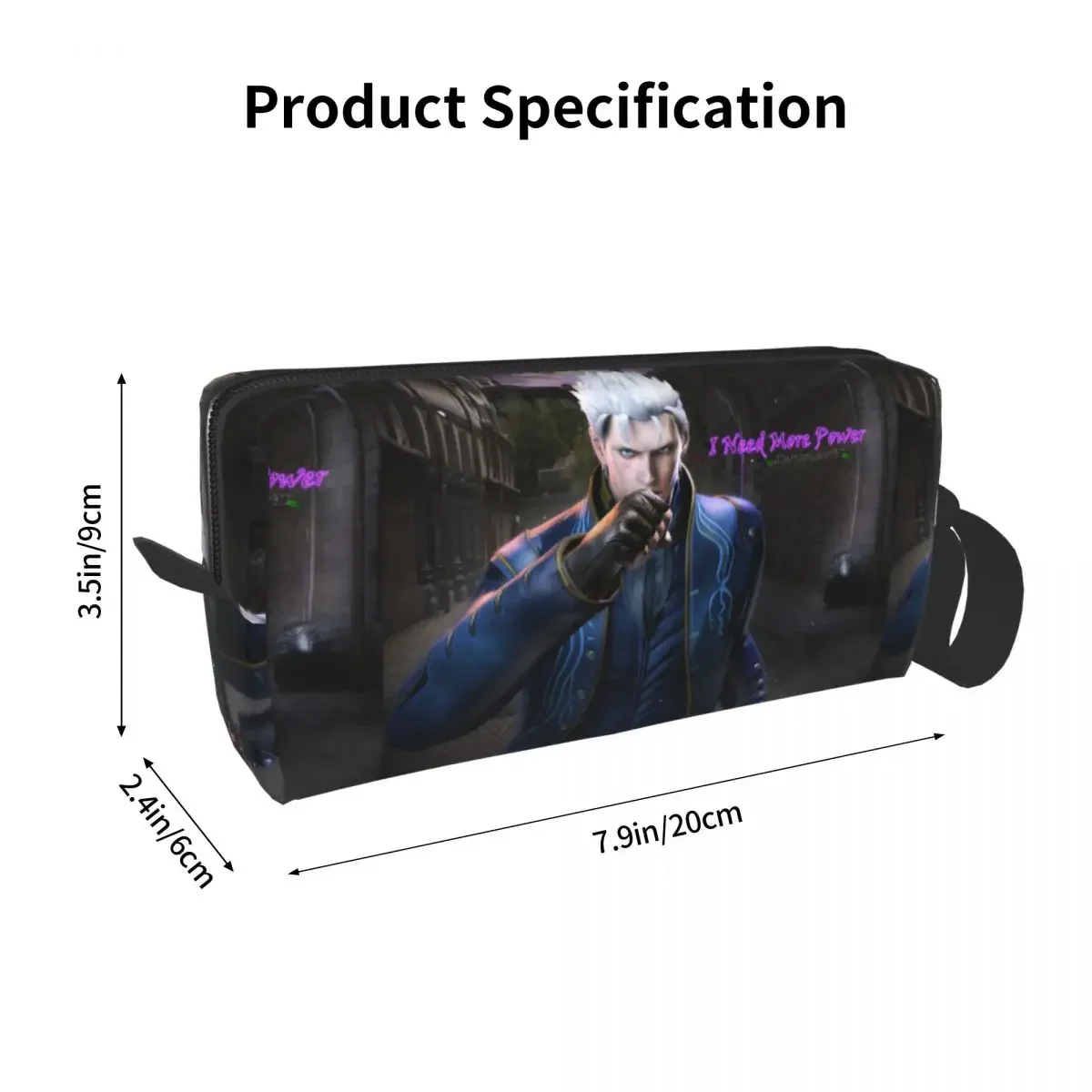 Vergil From The Devil May Cry Series Pencil Cases Big Capacity Pen Bags Pen Box Pencil Pouch For Boys Girls Students Makeup Bag