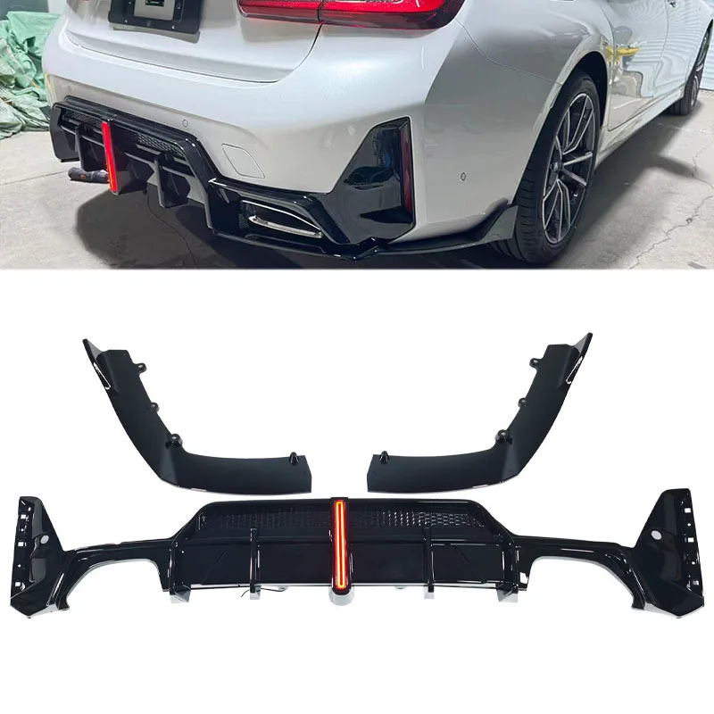 Rear Bumper Lip Diffuser For Bmw 3 Series G20 2023 2024 2025 2026 Modified Top Model Competition Style Rear Lip