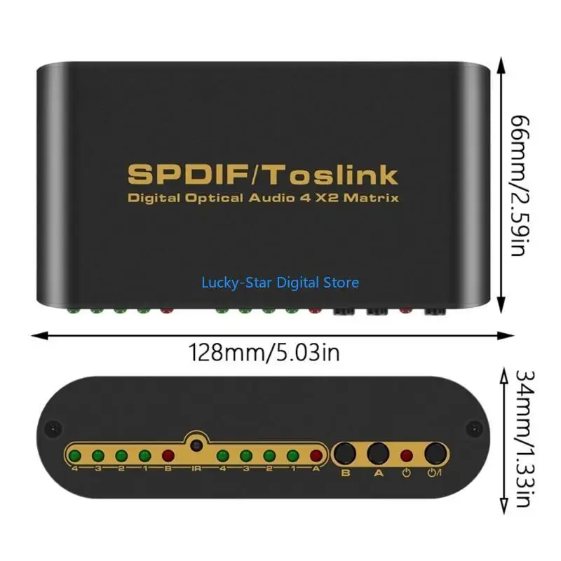 N7MC Long Ranges Fiber Optical Sound Switcher Hingga Kehilangan 40m Kurang dari 0,2dB/M