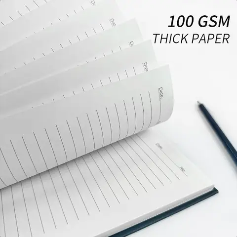 रेखांकित सर्पिल नोटबुक A4 बड़ी काली जर्नल 8.5 x 114 पैक 7 मिमी कॉलेज शासित हार्डकवर नोटबुक 160 पृष्ठ 100GSM मोटा कागज 10 best sales नोटबुक A4 - №10