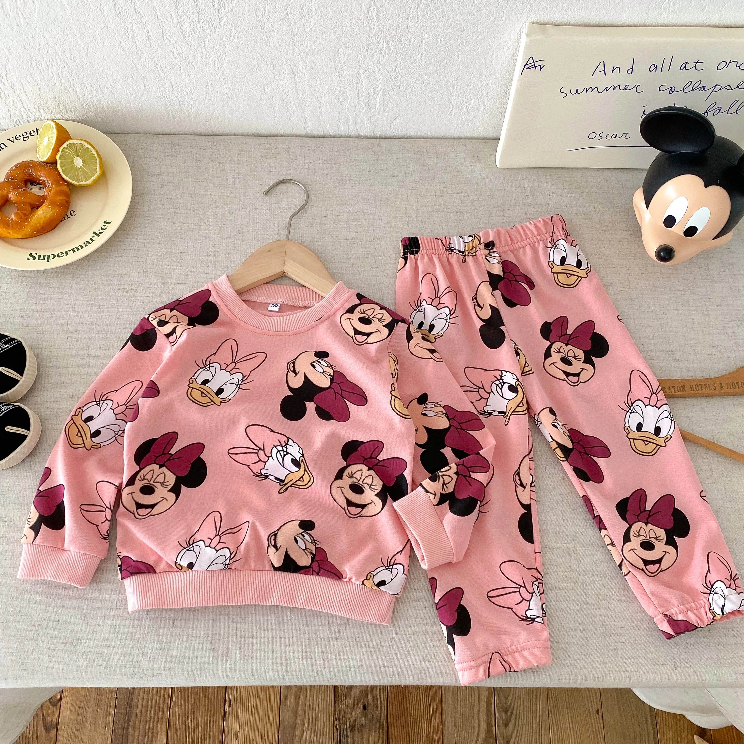 Long Sleeved Set Hooded Sweatshirt Long Pants 2-piece Set For Girls' Casual Loose Sports Shirt+pants Kids New Top Long Pants image 4