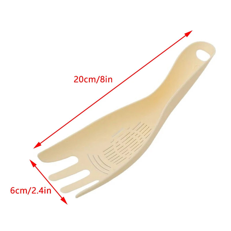 1Pcs Rice Sieve Spoon Kitchen Drain Colander With Handles Rice Bowl Strainer White Rice Washing Tools Sink Drain Household Tools