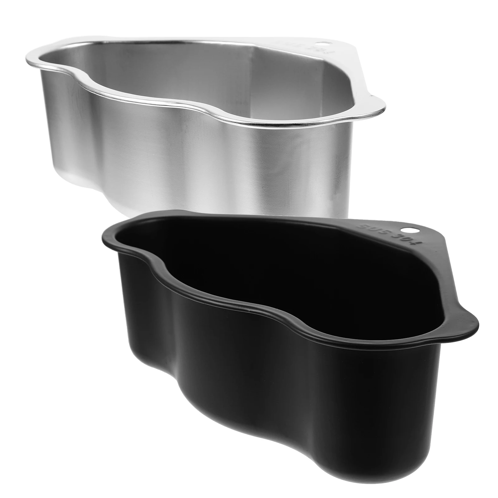 

2pcs Draining Basket Stainless Steel Kitchen Sink Rack Food Container Sponge Holder Storage Triangle Design Portable