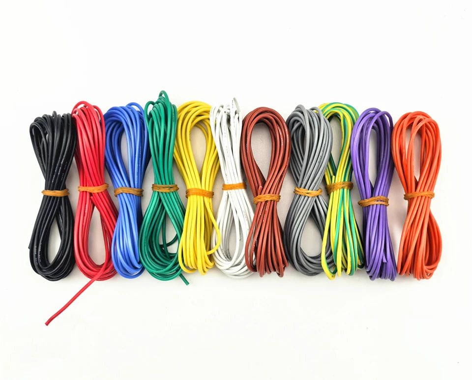 400 m/Rolle, 10 Farben, Silikondraht, hitzebeständiges Silikonkabel, elektronischer Draht, ultraweiche elektrische Drähte, 26, 24, 22, 20 AWG – Detail 6