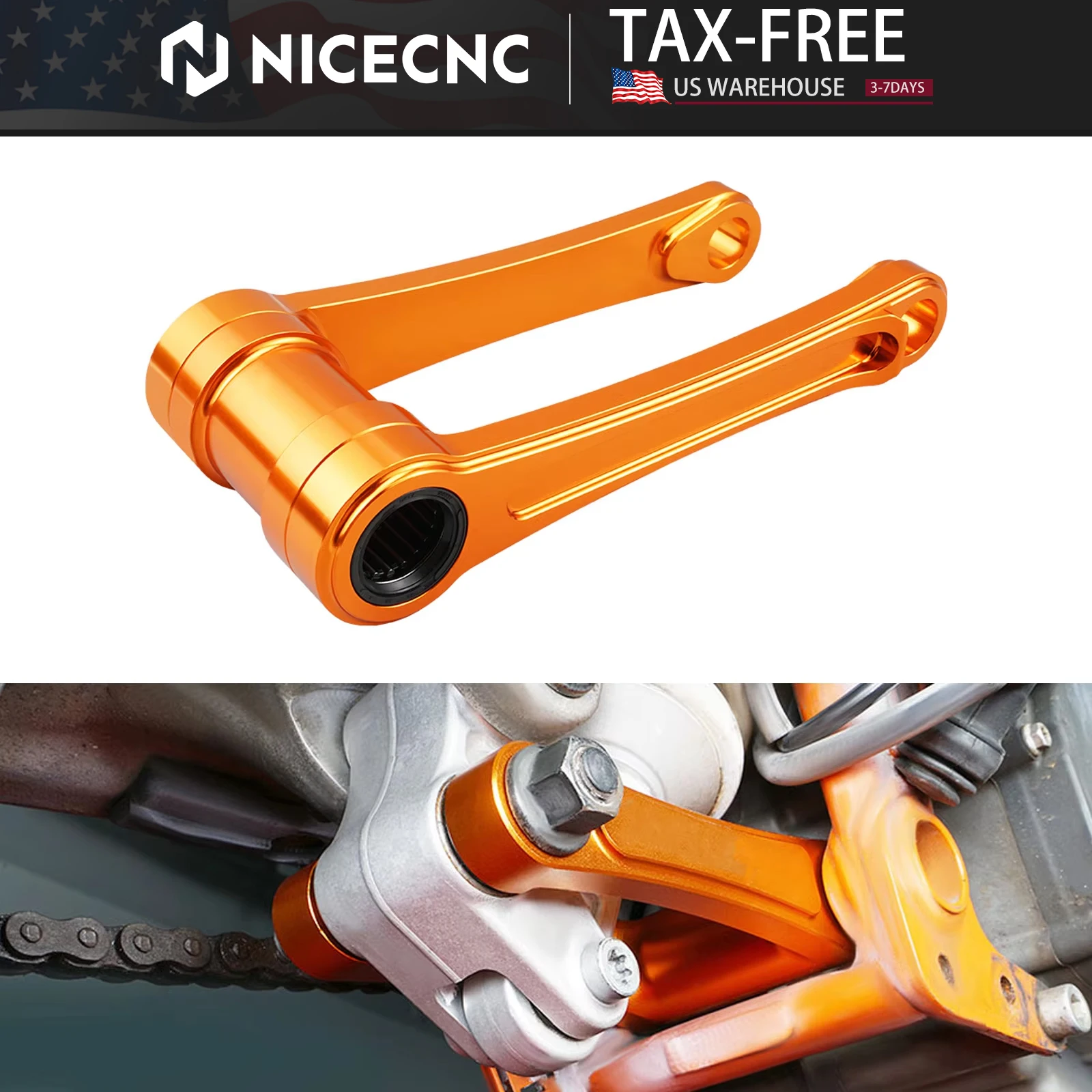 

For KTM SX 125 SX 250 XC 250 XC 300 SX-F 450 XCF 350 2015 Rear Suspension Lowering Link 20-30MM Lower For Husqvarna FC 350 FC450