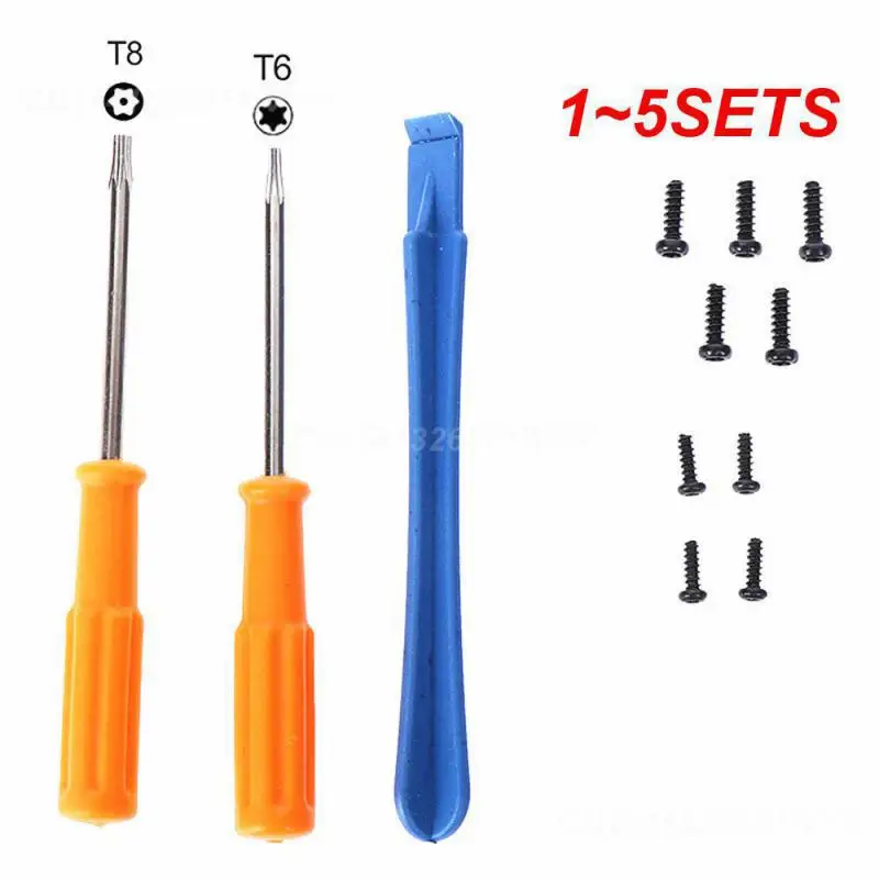 1~5SETS Parts Package With Screws Screw Screwdriver Game Machine Peripheral Toolkit Complete Black Dismantling Tools