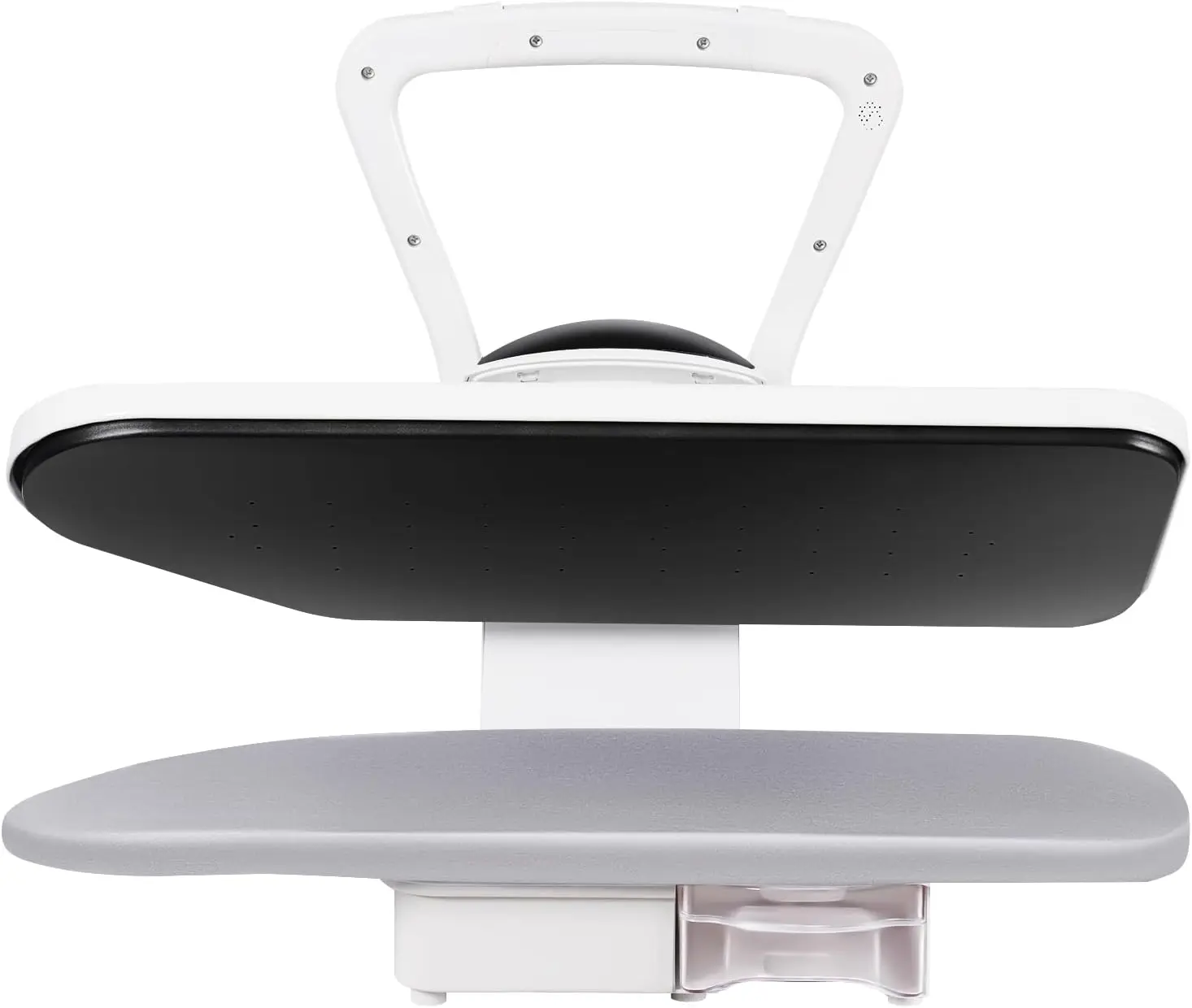 26-Inch Black Intelligent Steam Press, 1600W Large Ironing Board & Professional Steamer with 0.26-Gal Water Tank, 5 Fabric Settings