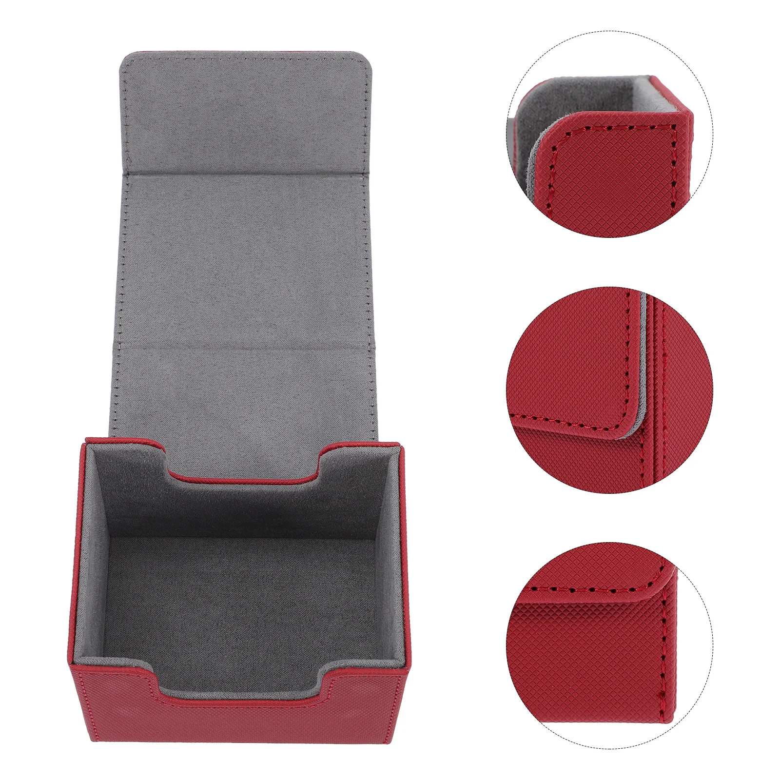 Caixa de mesa para cartões de pôquer, organizador de armazenamento, coleção de jogos, portátil, resistente a arranhões, material pu