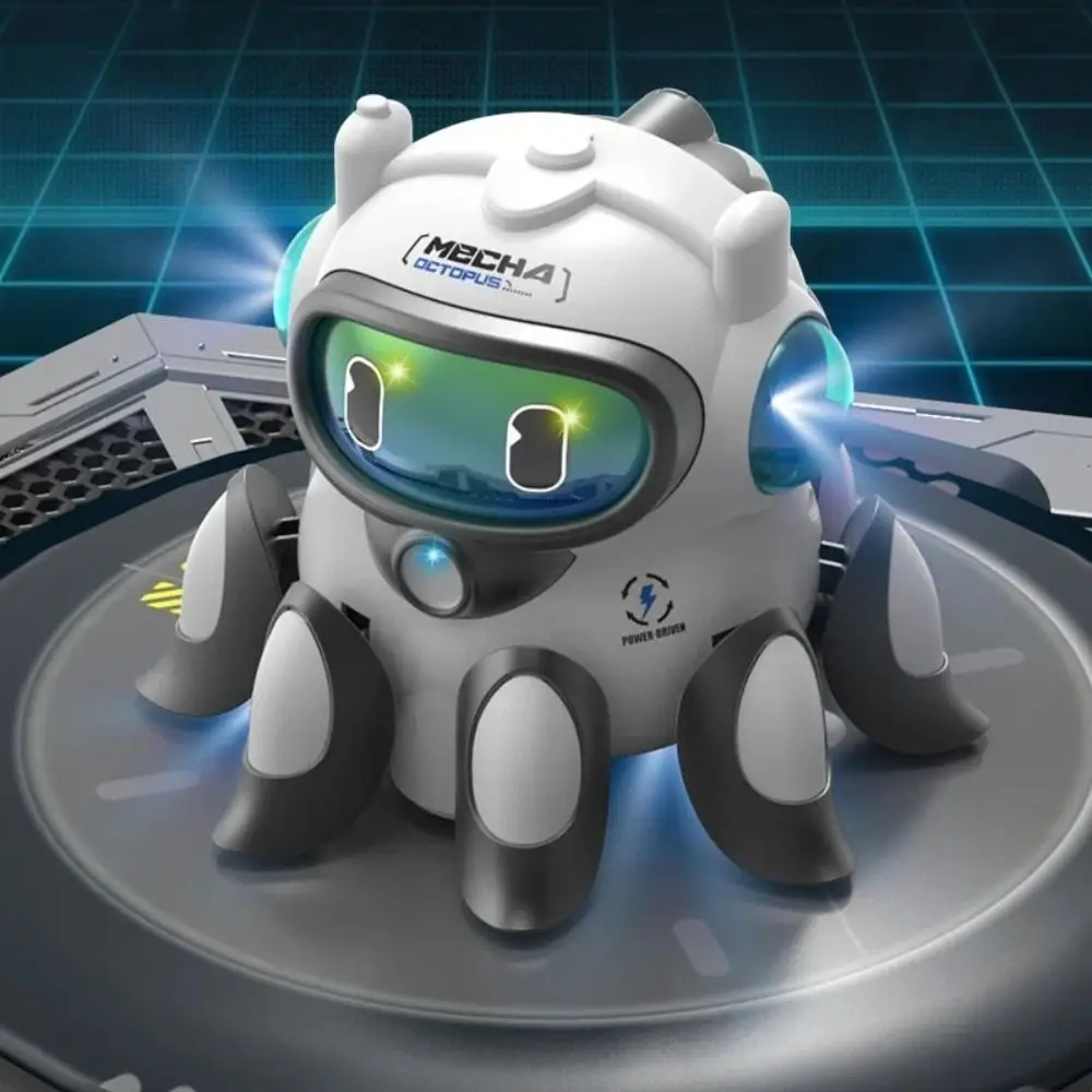 Cor luz universal polvo boneca balanço movimento legal iluminação elétrica andando brinquedo automático evitar obstáculos