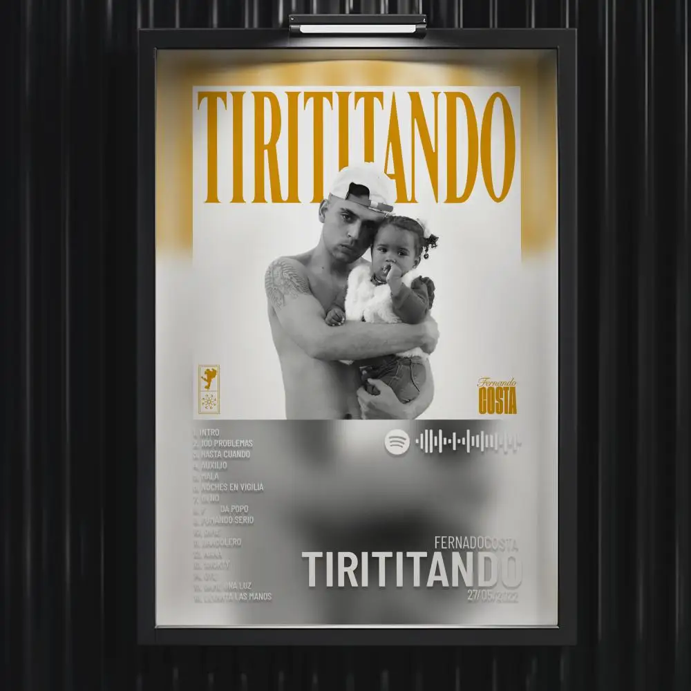 Fernandocosta Tirititando Poster Music Hot Album Poster Star Hip Hop Living Room Canvas Painting Art Home Wall