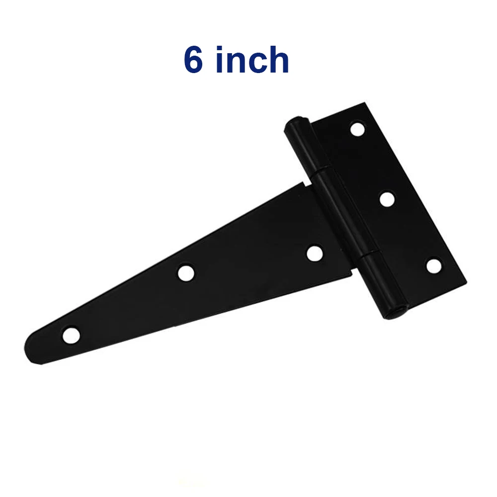 Shaped Paint Accessory Garden Gate Wooden Door Tee Hinge Hinges Hardware Cabinet Shed Black Iron