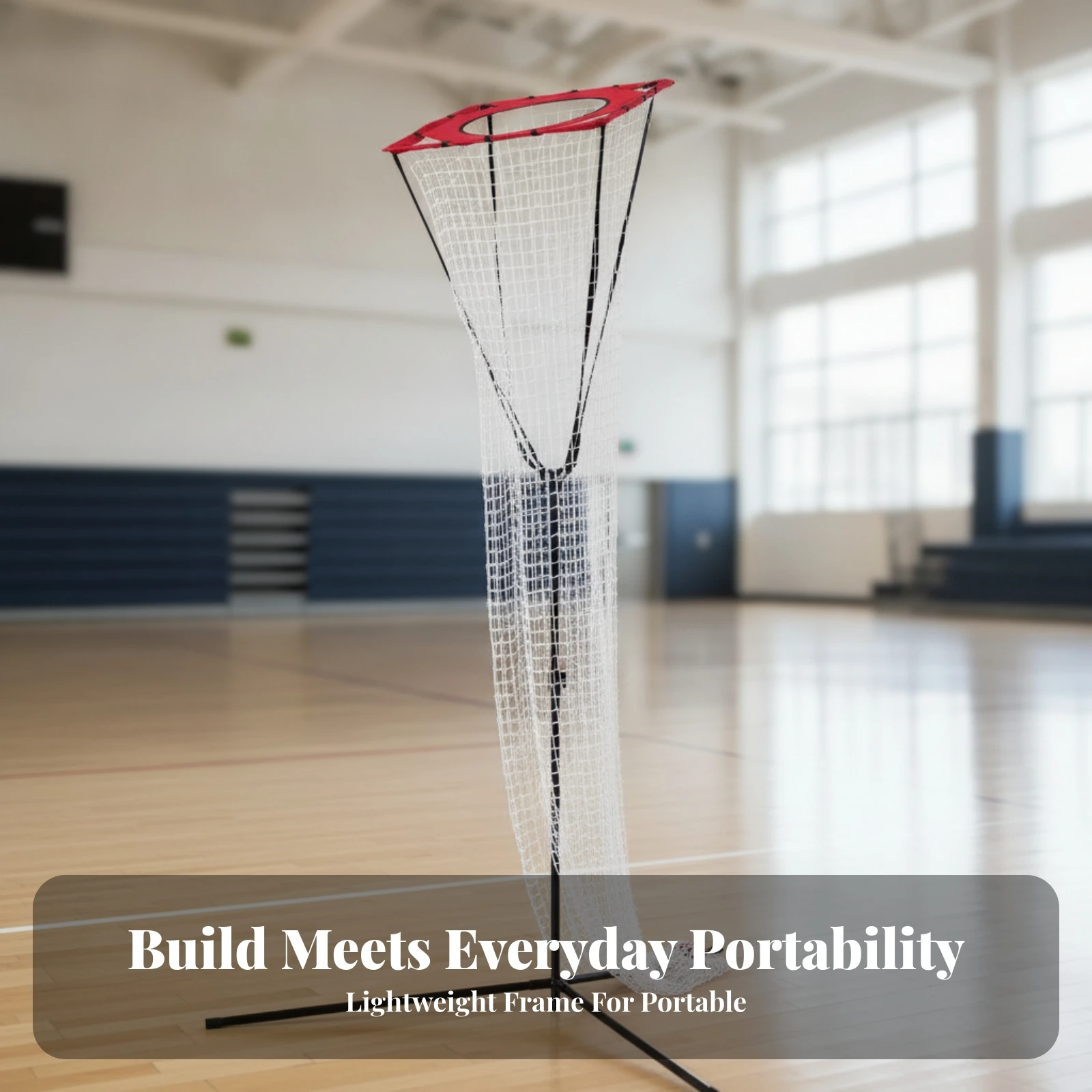 Volleyball Practice Net Indoor Volleyball Training Net with Catch Net Practice Net Stable Precision for Coaches, Gym, Backyard
