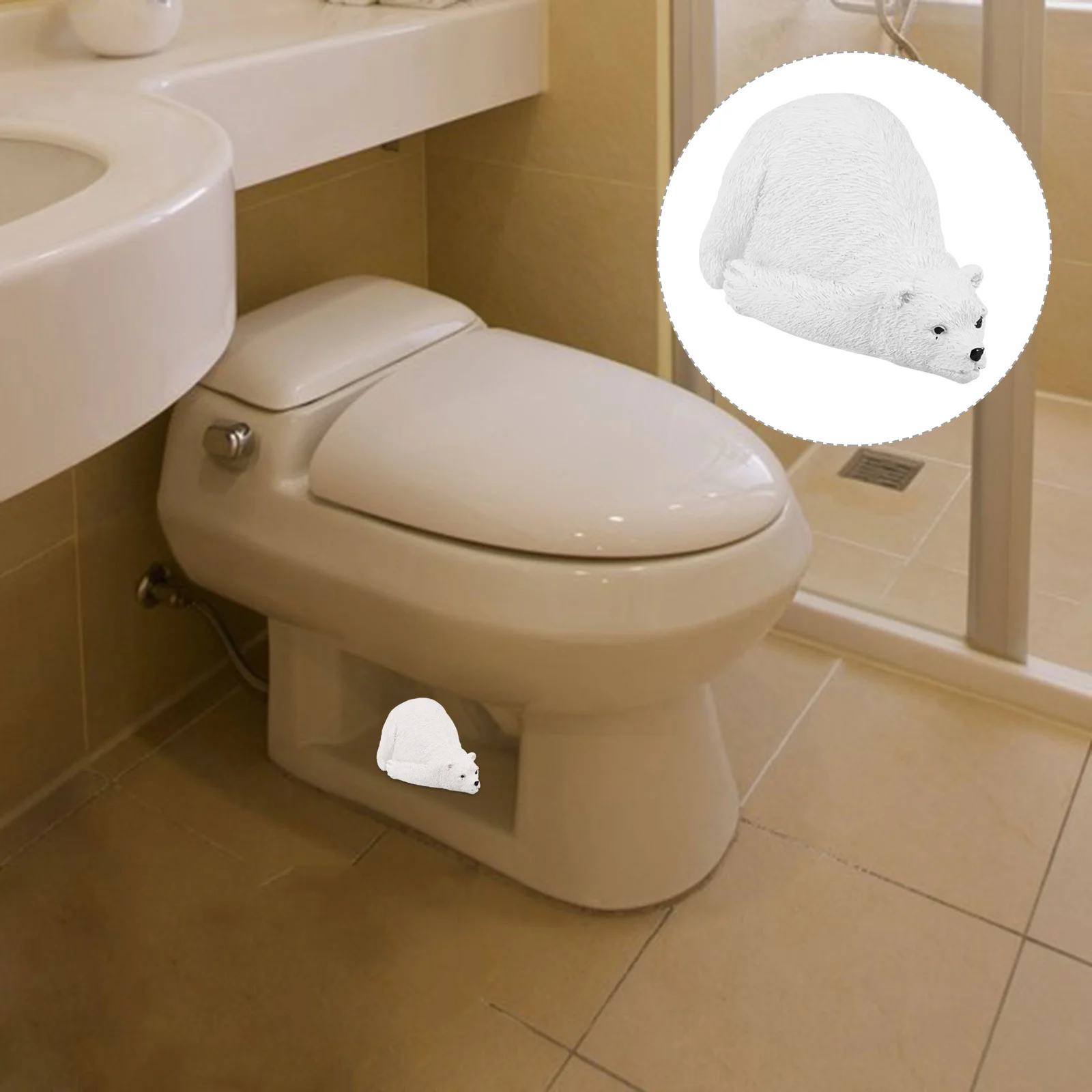 

Toilet Bolt Caps Bear Modeling Decorative Covers Universal Fit For Toilet Bowl Replacement Repair Parts Bathroom