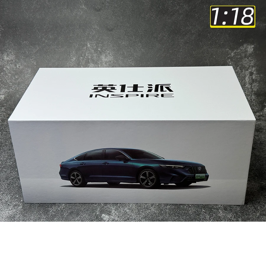 OEM 1/18 2023 Honda INSPIRE e:PHEV mid-term revamp Flagship Sedan Metal car model Holiday gift collection