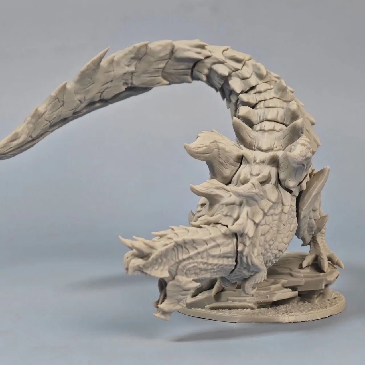 80mm/150mm/250mm Slayer of The Dragon 3D Printing Unassembled Unpainted Self-assembly Craft DIY Coloring Figurines view 4