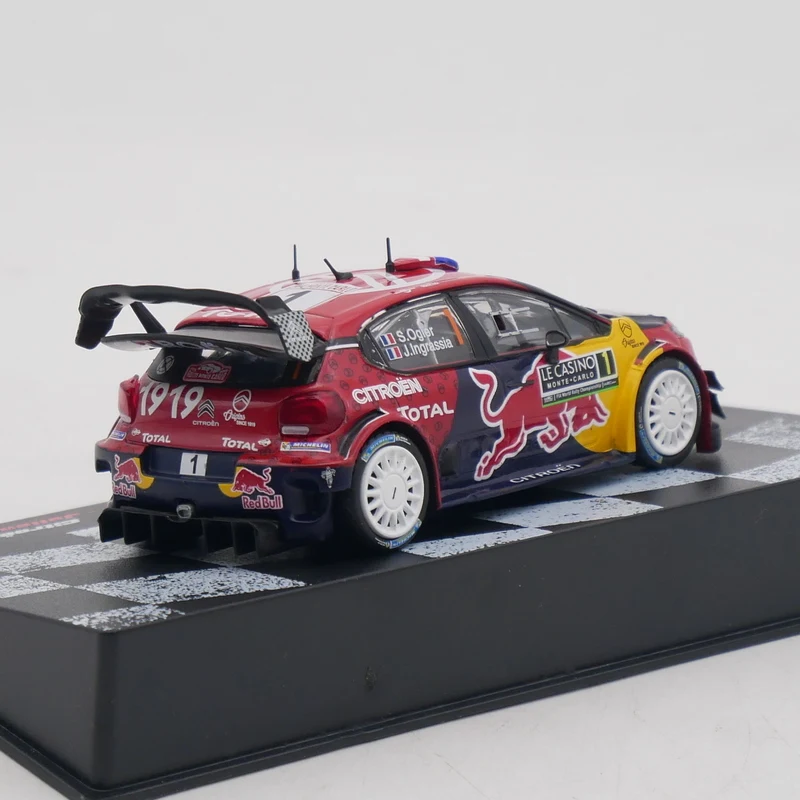 Diecast Ixo Scala 1:43 Citroen C3 WRC 2019 Citroen Rally Car Modello di auto in lega da collezione Giocattolo regalo Souvenir Display Ornamento
