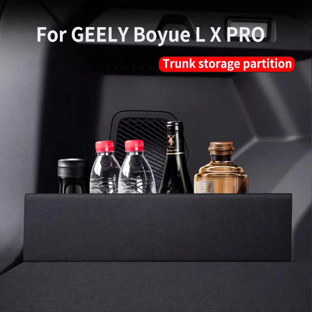 Suitable For GEELY Boyue L X PRO 2015-2023 Leling Trunk Partition Interior Decoration Car Supplies Storage and Storage Box