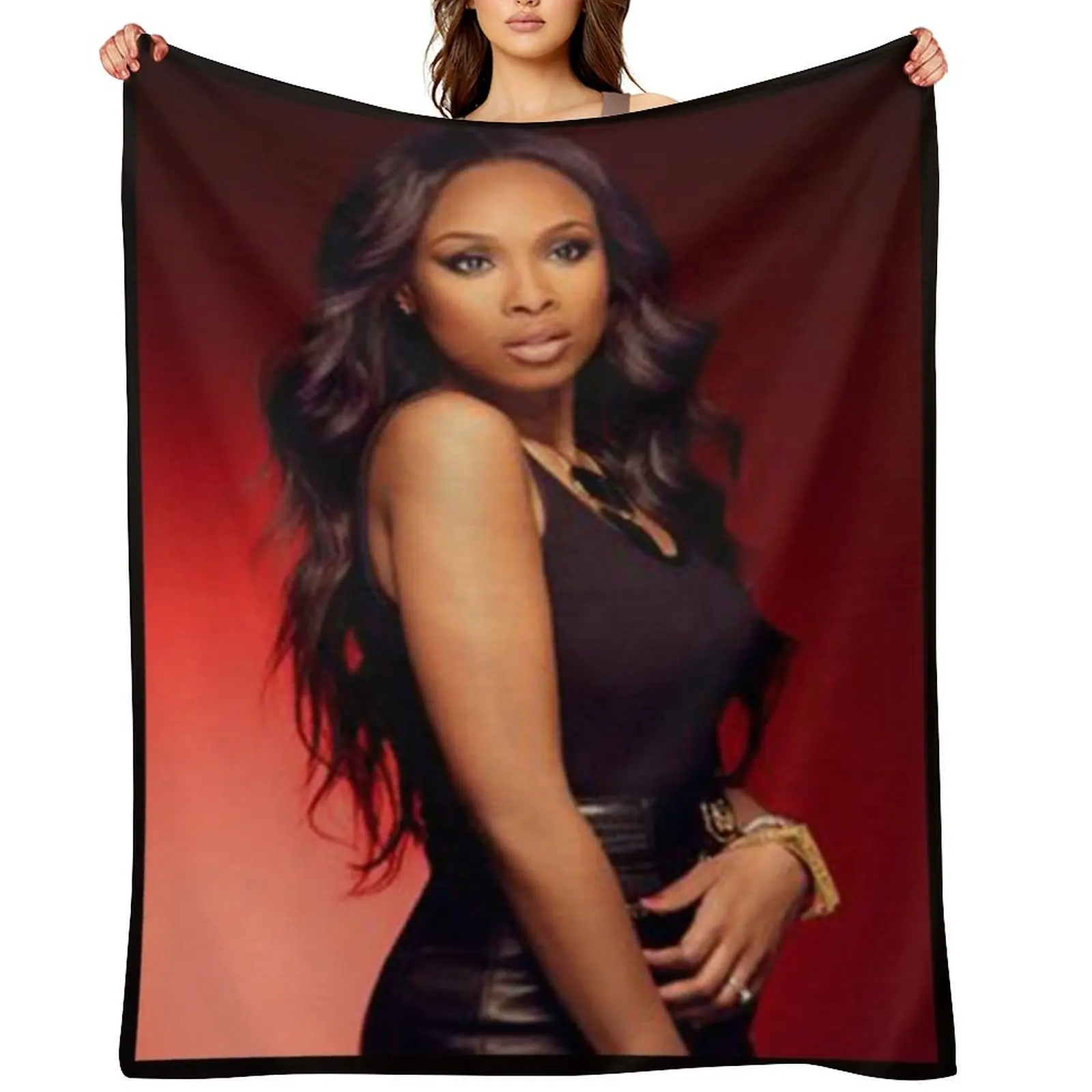 Album - Jennifer Hudson Throw Blanket blankets and throws Bed linens cosplay anime sofa bed Furrys Soft Plaid Blankets