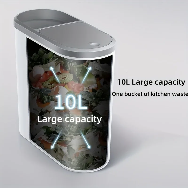 Toiletten-Mülleimer-Halter, Clip, Heimpresse, Toiletten-Mülleimer mit Deckel für Wohnzimmer, Schlafzimmer, Küche, großes Fassungsvermögen