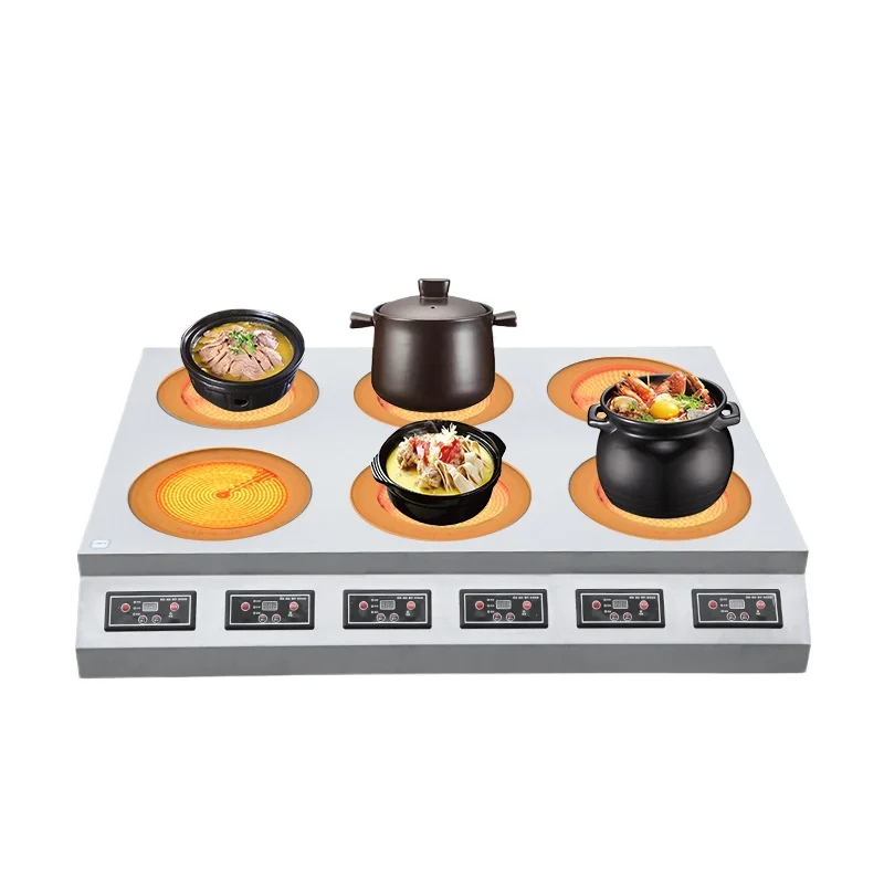 High-power electromagnetic stove, restaurant hot pot flower 60 table with dual-purpose pot stove c