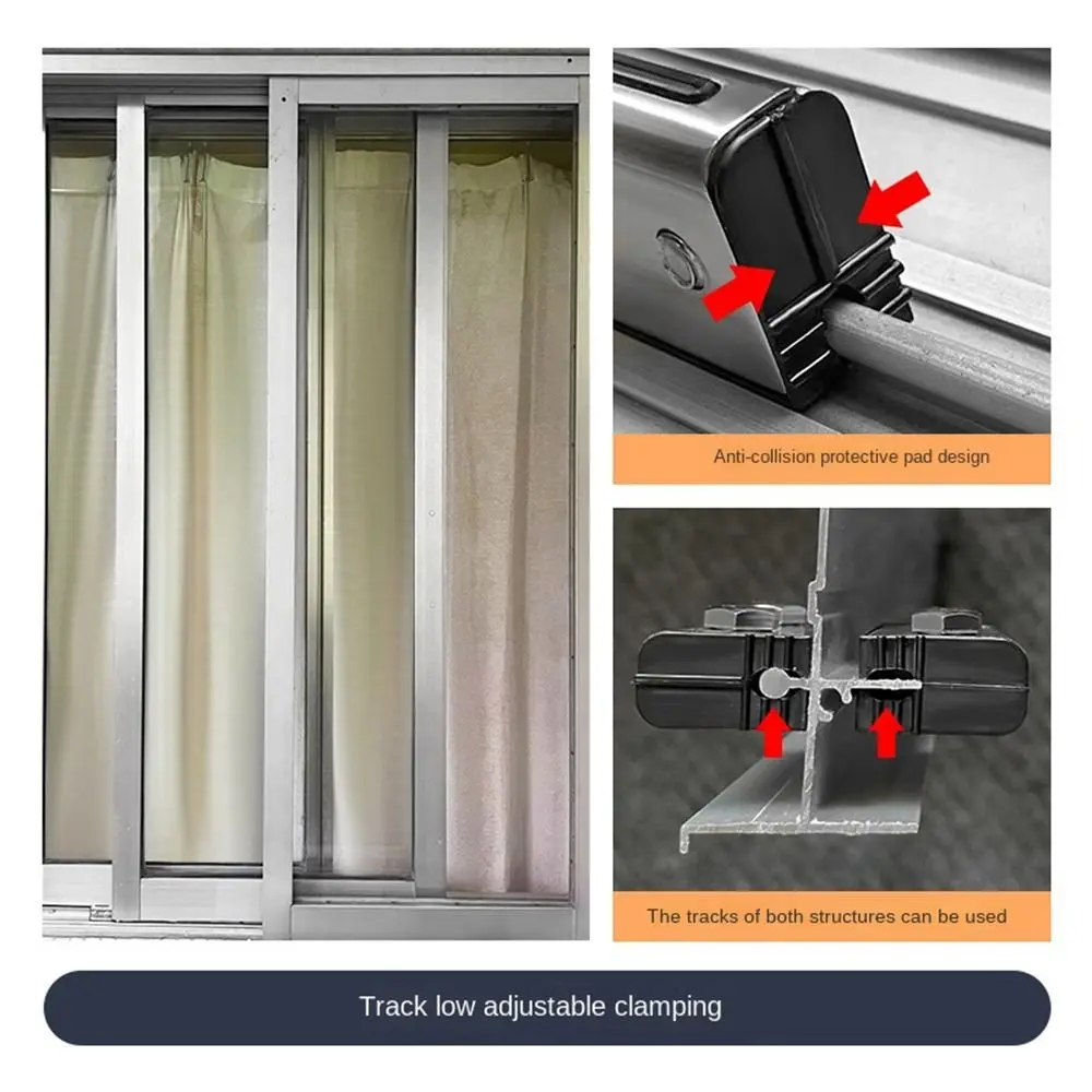 Zinc Alloy Window Limiter Buckle Sliding Security Anti-Theft Window Locks Unisex Protection Safety Window Lock Stopper Window