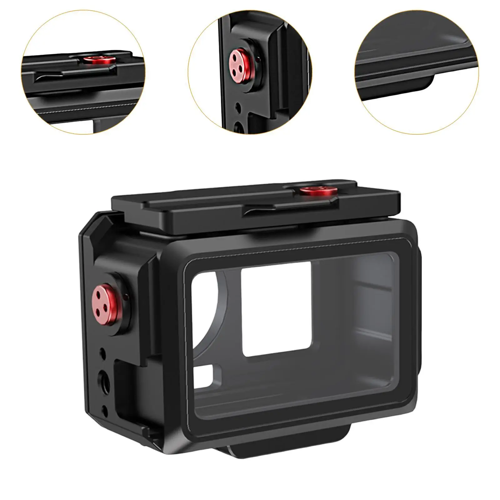 Picture 6: Action Camera Dive Protective Case Replace Easy to Use Accessories Underwater Housing 80 M Waterproof Design for Action5 Pro/4/3