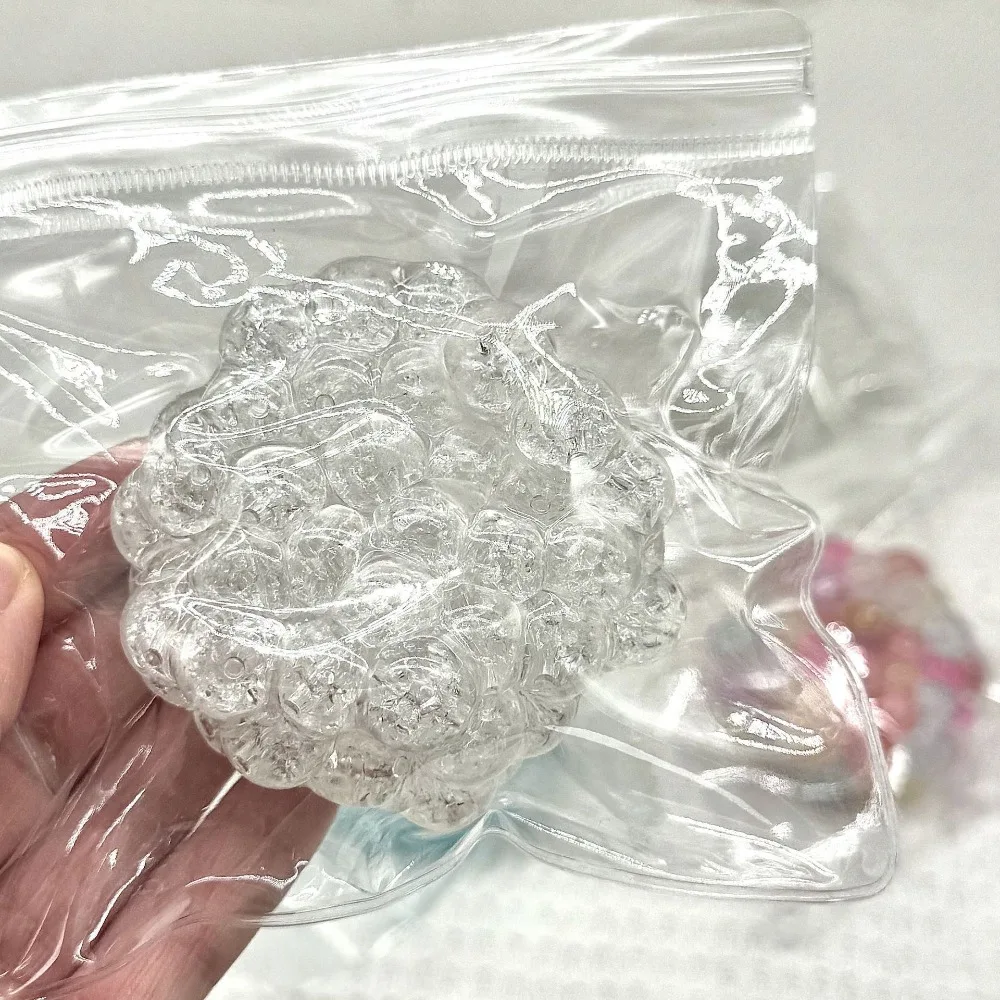 

Pearl Disk String Slow Rising Sticky Pearl Simulation Elastic Slow Rebound Pearls Toy Colorful Super Soft Pearls Squeeze Toy