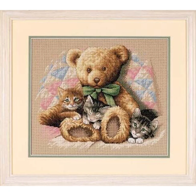 DIM35236 Home Fun Cross Stitch Kit Package Greeting Needlework Counted Cross-Stitching Kits New Style Joy Sunday Kits Embroidery