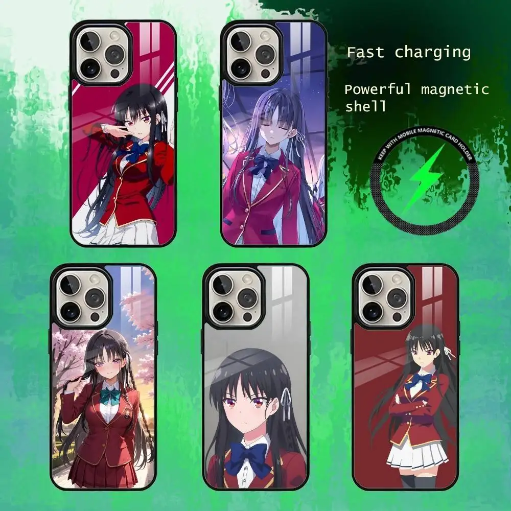 

H-Horikita S-Suzune Anime Phone Case For iPhone17,16,15,14,13 Plus,Pro Max Magnetic For Magsafe Wireless Charging