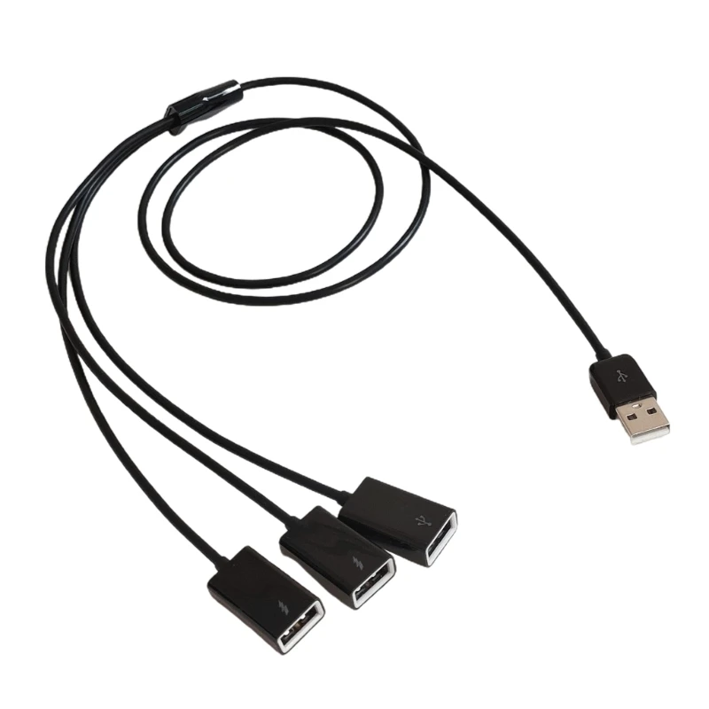 Przenośny rozdzielacz USB 3 w 1 z wieloma portami USB Przedłużacz USB 1 m/3,3 stopy