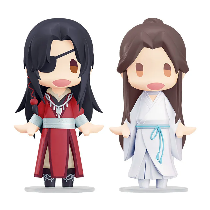 

В наличии: Оригинальная аниме-фигурка Bilibili Heaven Official's Blessing (Благословение небожителей) — Хуа Чэн и Се Лянь, 10 см, Q-версия, модель-украшение, подарок для фанатов, кавайный сувенир