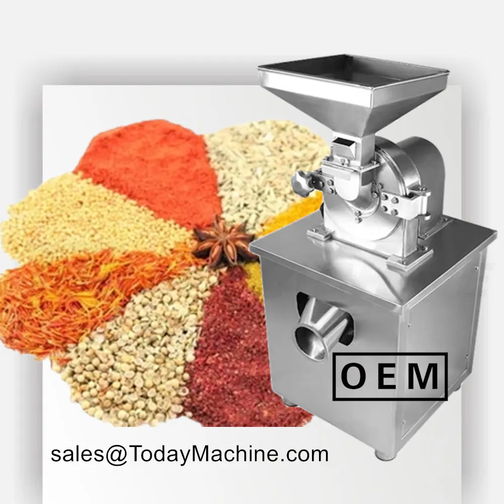 Automatic industrial chilli powder grinding machine food industry dry red chili grinder processing line