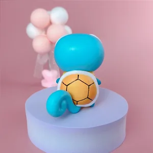 Patung-patung Konyol Pokemon Kawaii Figur Mata Besar Fool Squirtle Lucu Charmander Bulbasaur Aksesori Lucu Mainan Dekorasi Mobil Hadiah 12 patung pokemon dengan penjualan terbaik - №