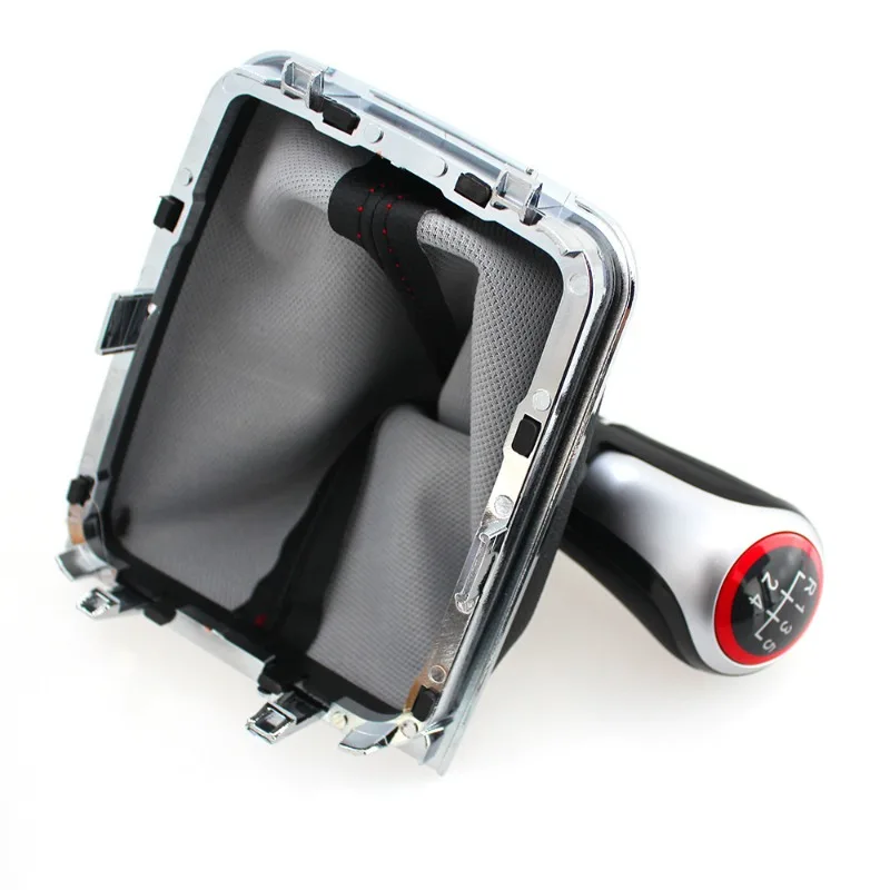 5/6 Speed Manual Gear Shift Knob & Dust Boot for VW Golf 7 MK7 GTI GTD 2013-2018 - Transmission Lever Car Interior Accessories