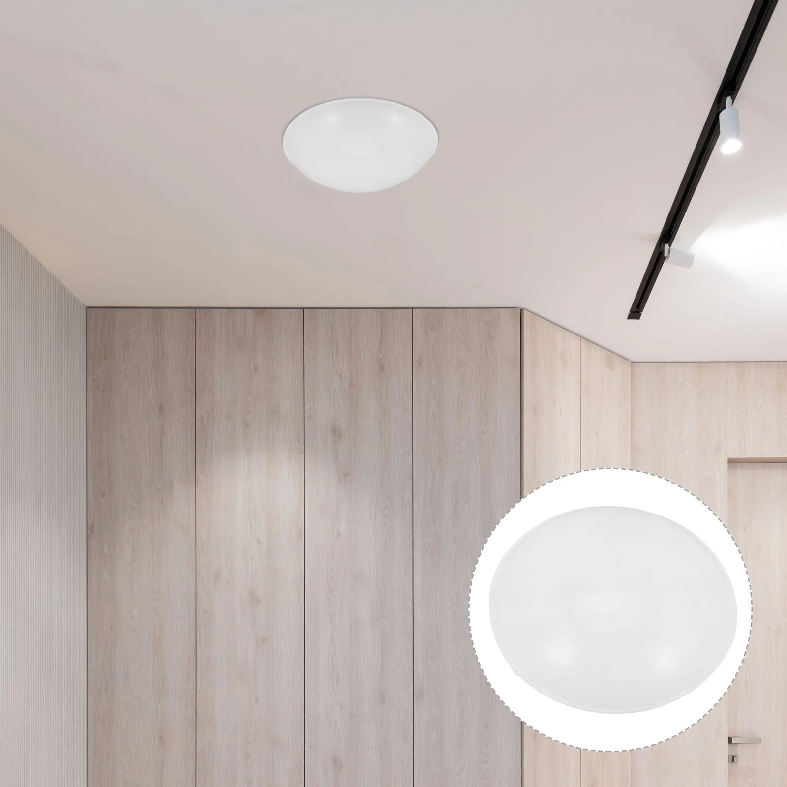 

Ceiling Cover Sturdy Plastic Easy Install For Bedroom Living Room Study Lamp Shade Replacement Ceiling Light Diffuser