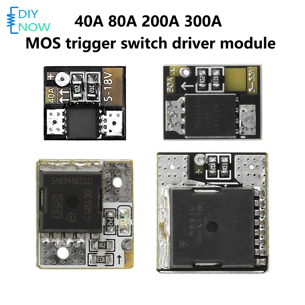 High Power MOS Trigger Switch Driver Module 40A 80A 160A 200A 300A PWM Controller for DC Motor Speed Control DIY Projects
