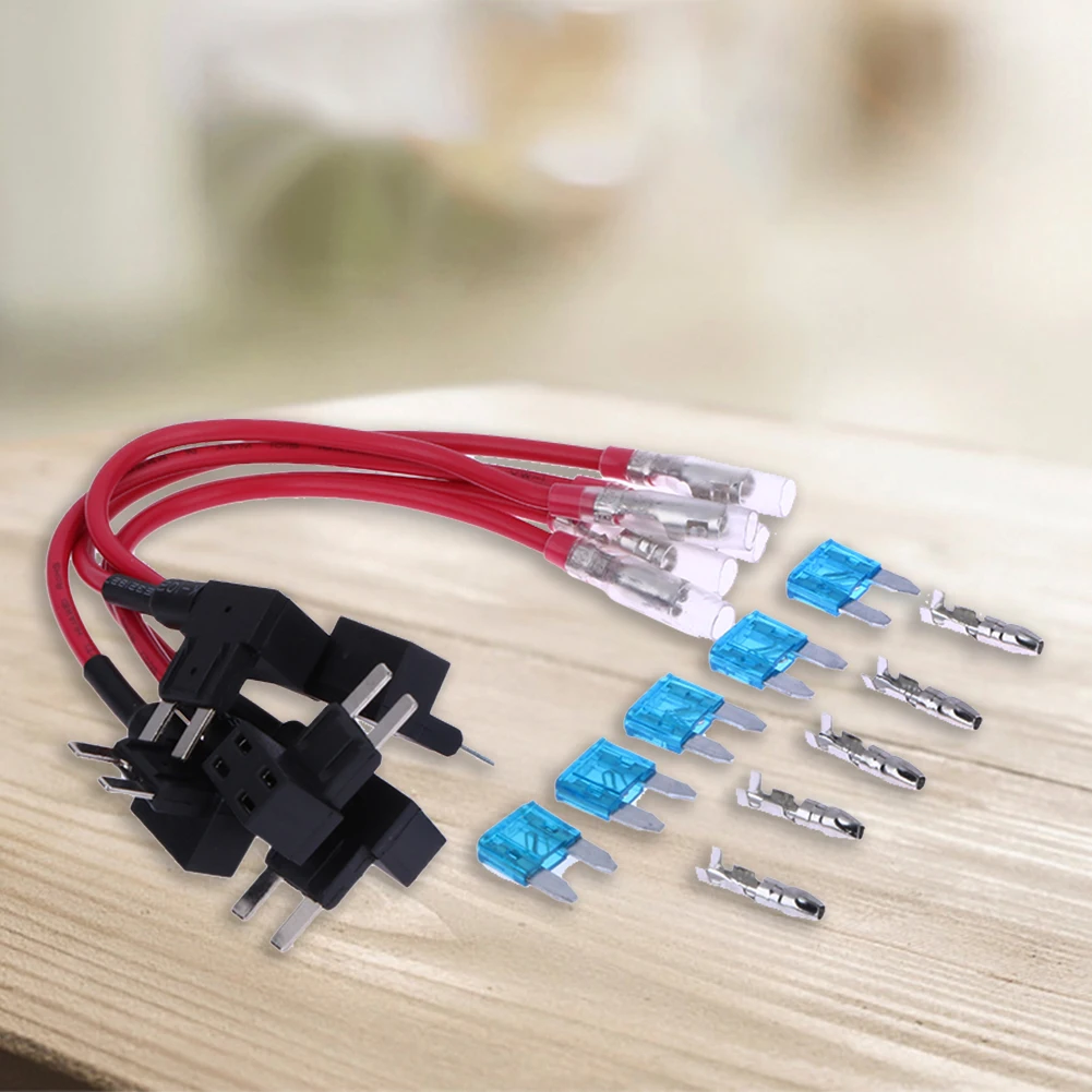 5 x 15A Add Circuit Mini Blade Fuse Boxe Holder ACS ATO ATC Piggy Back Tap