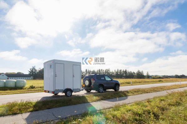 Portable Toilet Trailer Shower Combo On Trailer Luxury Restroom Bathroom Portable Outdoor Wc