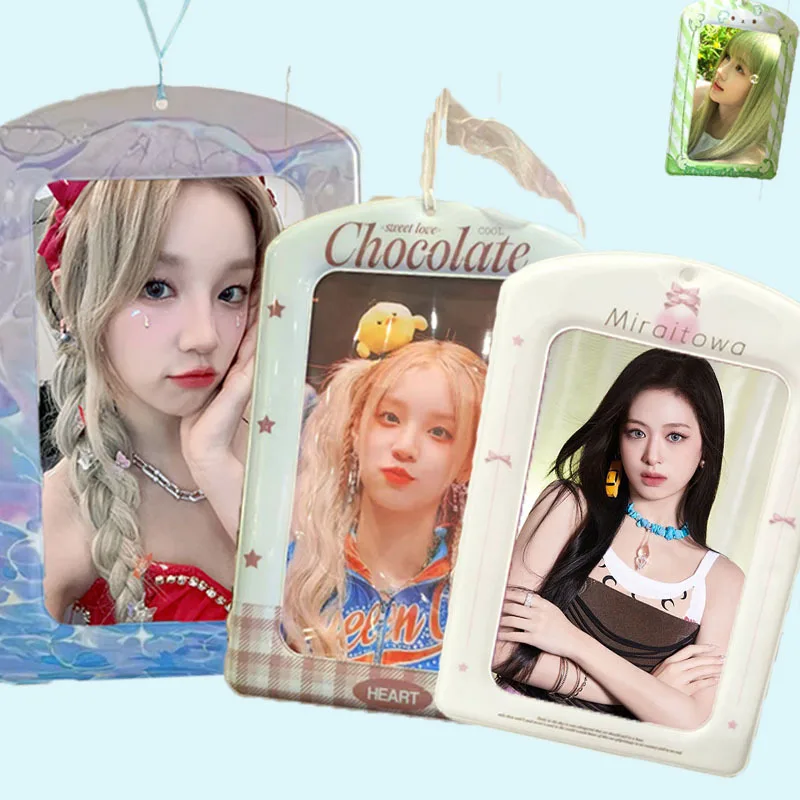 KPOP A4 Poster Portrait Idol Photo Card Card Holder Decorative Frame Book Bag Hanging Giant Postcard Card Storage Set