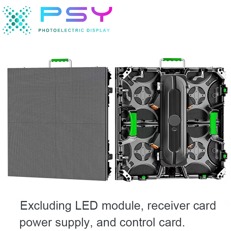 500x500mm die-cast aluminum enclosure P4.81 P3.91 P2.97 indoor outdoor full-color No LED module rental empty enclosure