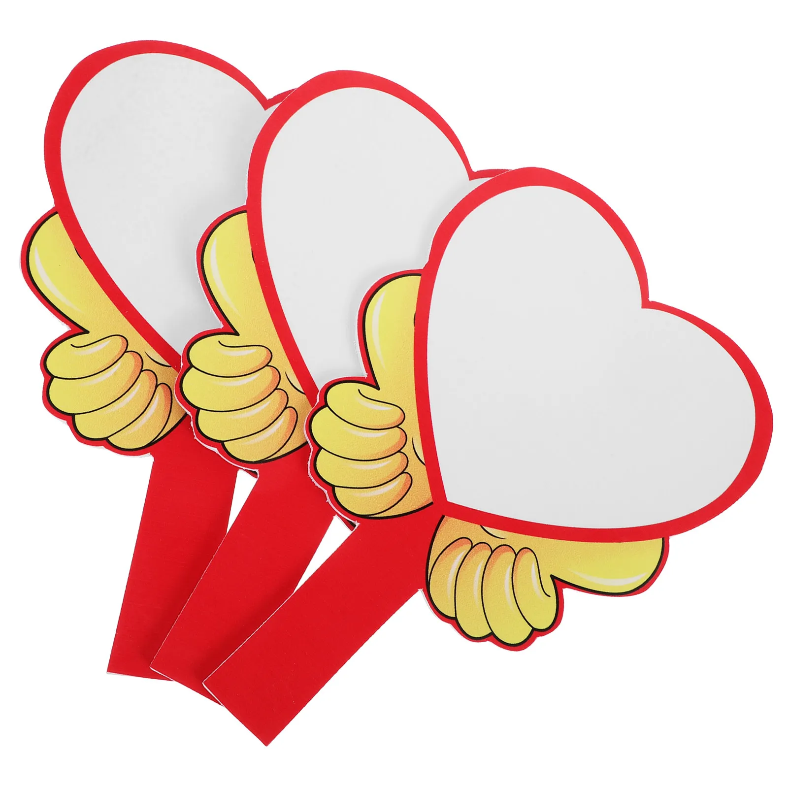 

Набор из 3 портативных односторонних досок-табло для аукционов, игр, голосований, сухостираемых, многоразовых, пустых белых досок-табло