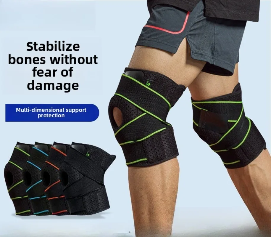 

Спортивный ремешок, восьмизначные силиконовые наколенники под давлением, холодные наколенники для бега, баскетбола, альпинизма, бадминтона, спортивные наколенники