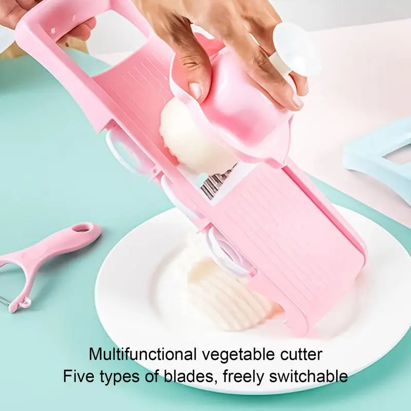 คู่มือเครื่องตัดผัก Multi-Purpose Slicing Shredder เครื่องตัดผักสลัดทําเตรียมอาหารเครื่องมือ Hand GUARD สําหรับ