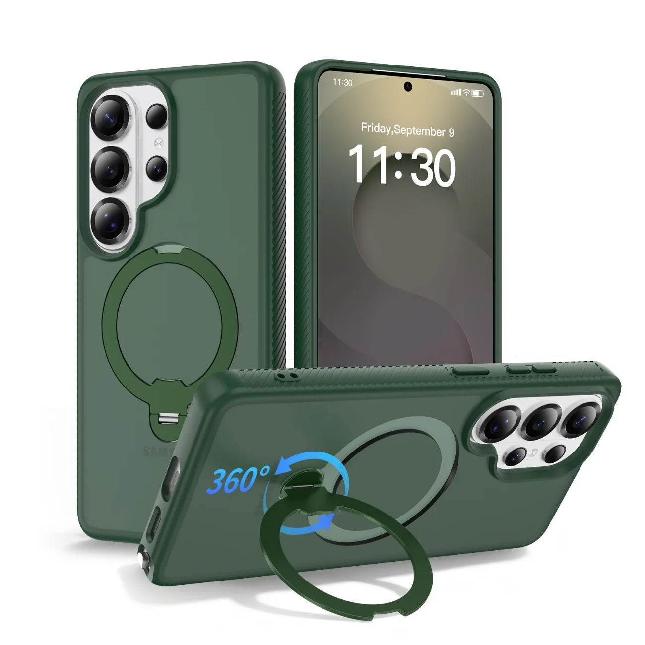 360° Drehbarer Magnetischer Ständer Handyhülle für Samsung Galaxy S26 Ultra S26 Plus Kabelloses Ladegerät Stoßfeste Schutzhülle