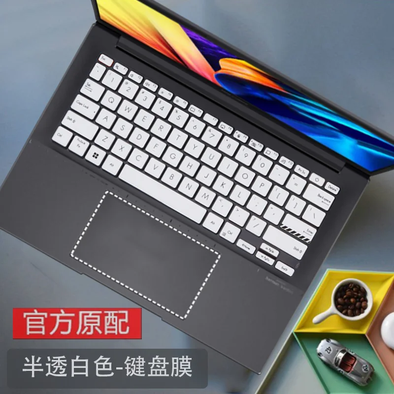 Silicone Laptop Keyboard Cover Skin For 2022 Asus Zenbook 14 OLED 2022 UX3402 UX3402ZA UM3402YA UM3402 YA  UX UM3402 ZA