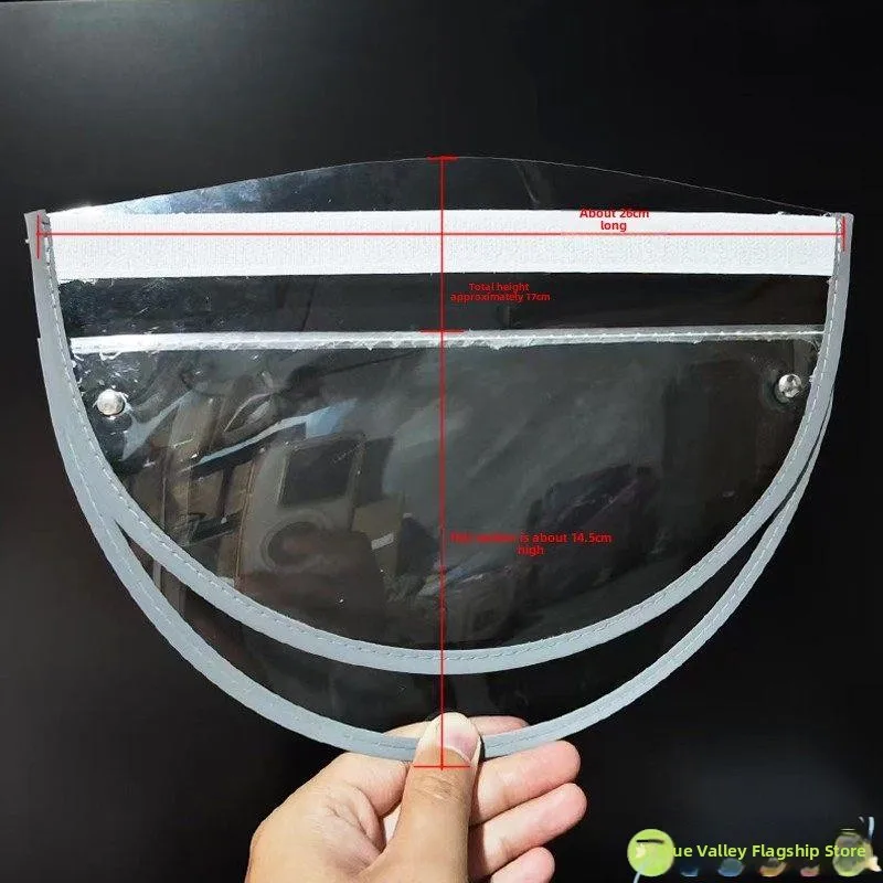 

Universal Detachable Raincoat Face ield Vehicle Cap Child Special Use Face Covering Rainproof Accories